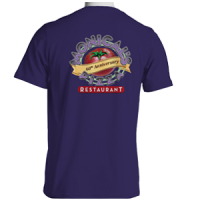 Purple 60th Anniversary T-Shirt back