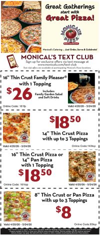 Monical's coupons