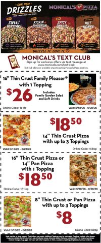 Monical's coupons