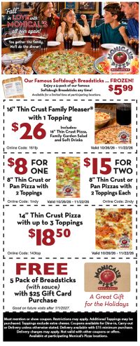 Monical's coupons